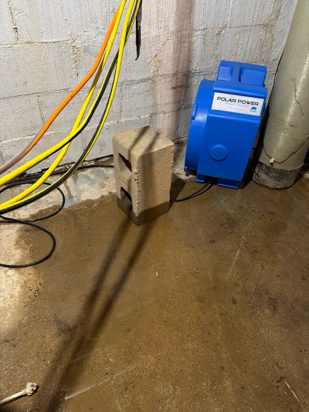 Basement water extraction in Smith Valley Indiana home